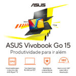 Notebook ASUS VivoBook Go 15: Potência e Estilo em um Design Elegante